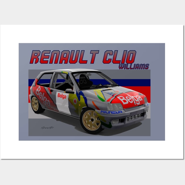 Renault Clio Williams Wall Art by PjesusArt